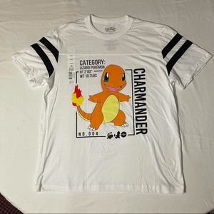 Pokémon Charmander Charizard T-Shirt White Size L